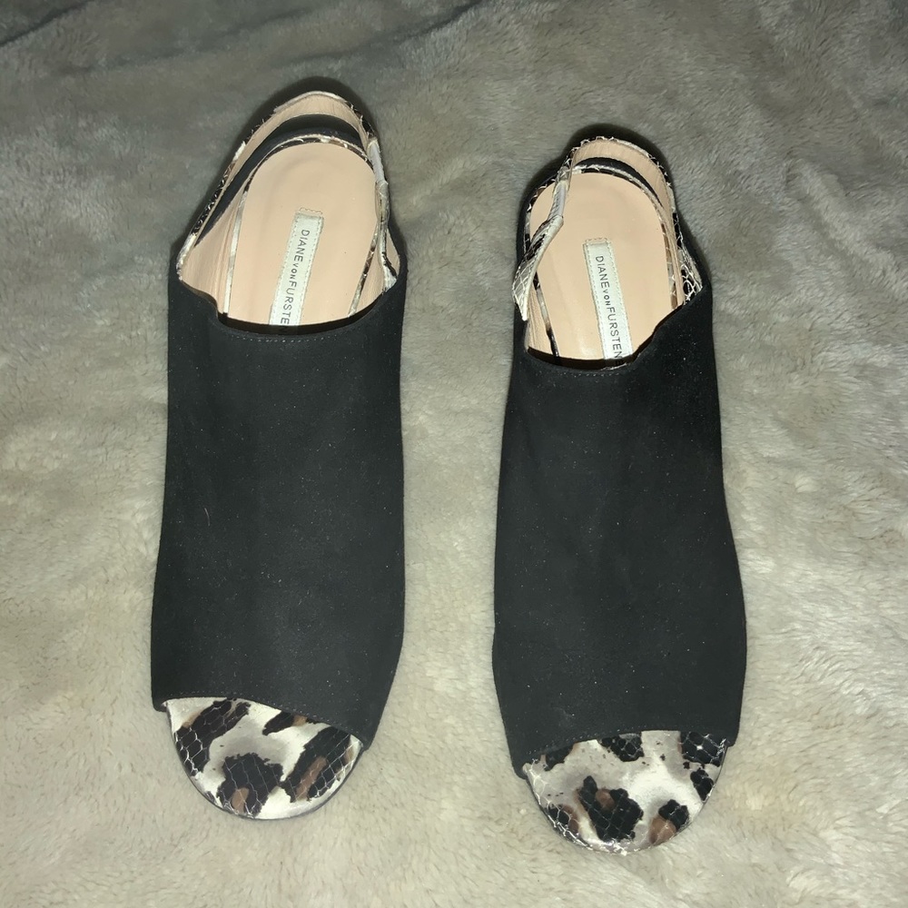 Suede slingbacks